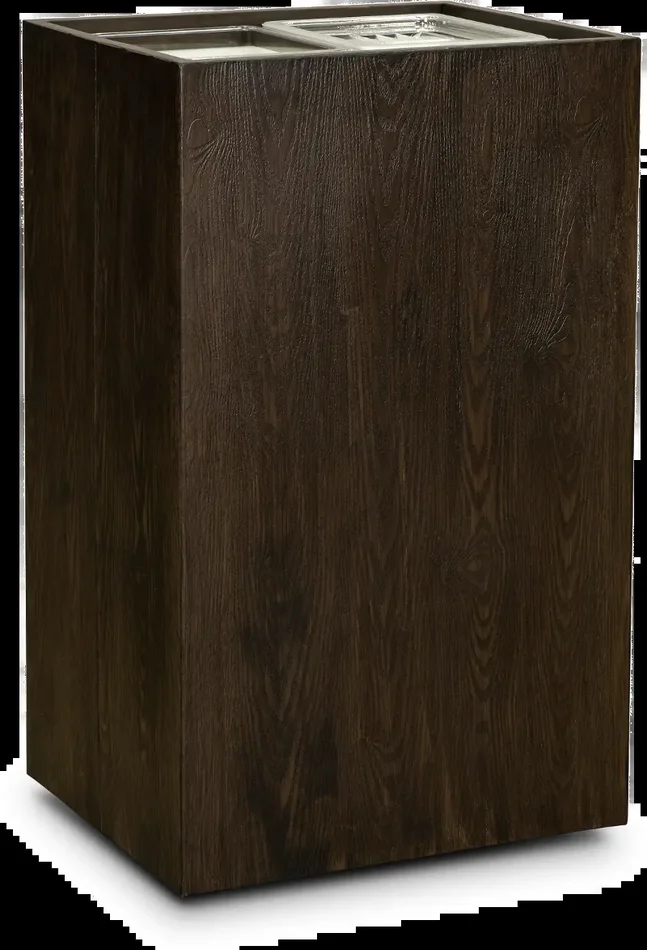 Adeline Dark Brown End Table Chip and Dip Stand