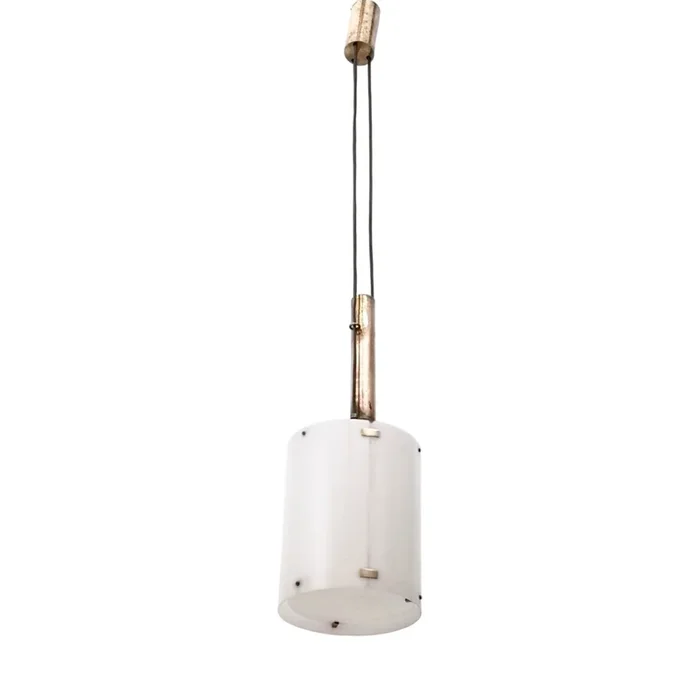 Adjustable Cylinder Pendant Mod. 437 by Tito Agnoli for O-Luce, Italy, 1954