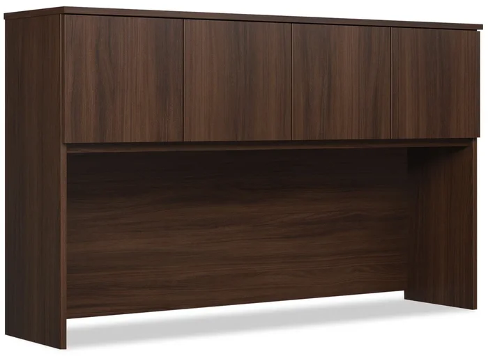 Affirm 59.06″ Commercial Grade Hutchwith 2 Storage Cabinets – Noble Elm|Crédence Affirm de 59,06 po de qualité commerciale avec 2 armoires de rangement – orme noble