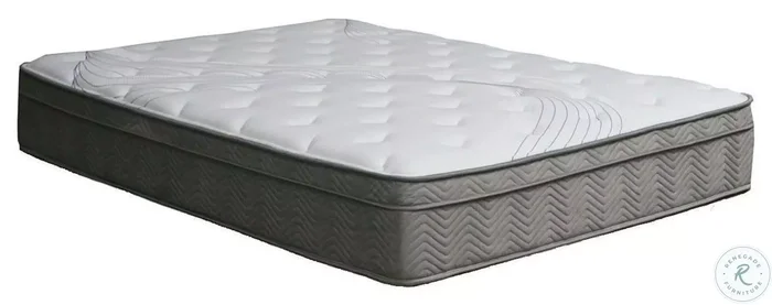 Afton White And Gray 12″ Euro Box Pocket Coil Full Mattress