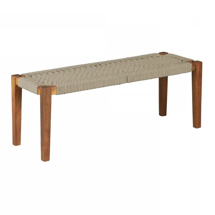 Agave Rope Bench – Beige/Natural|Banc Agave en corde – beige et naturel