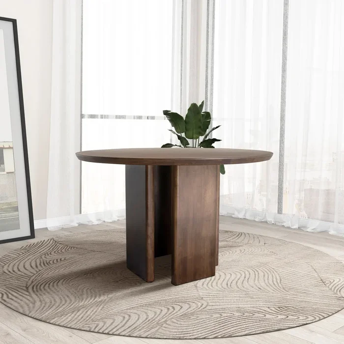 Alden – Round Dining Table – Walnut