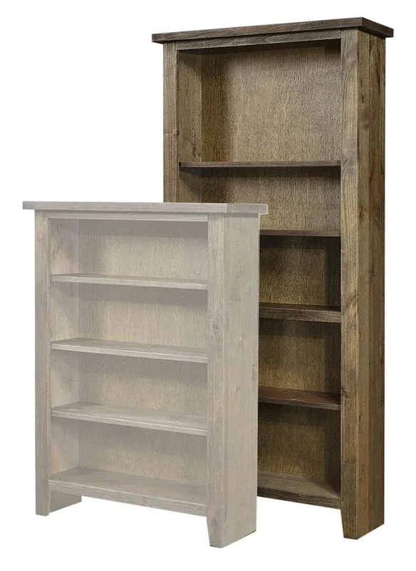 Alder Grove 74 Inch Height Bookcase (Brindle)