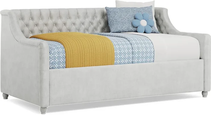 Alena Silver Twin Daybed