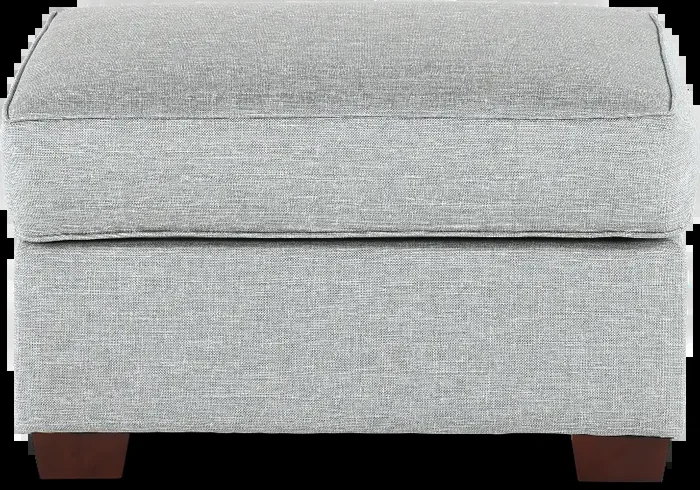 Alison Blue-Gray Ottoman