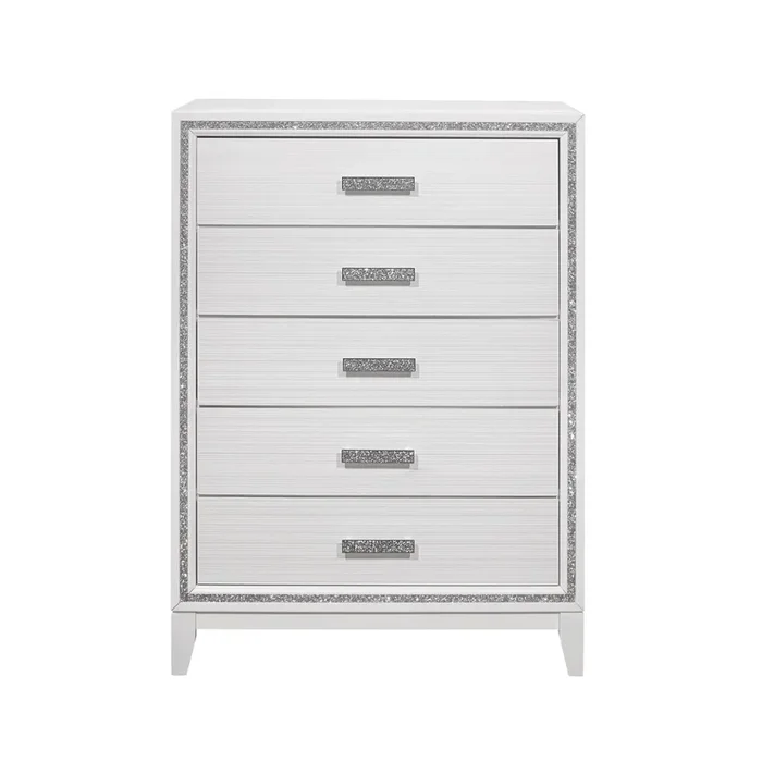 Almera – Glitter Chest – White