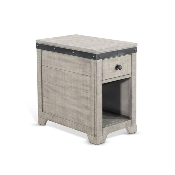 Alpine Grey Chairside Table