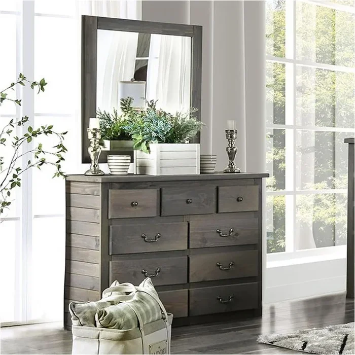 Am7973d Furniture Of America Rockwall Dresser