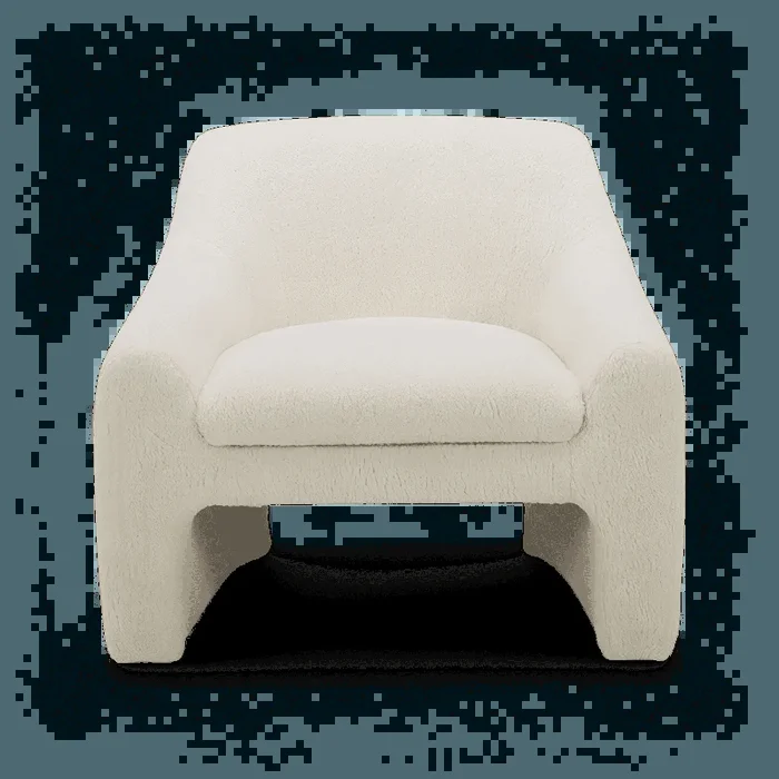 Amber Lounge Chair Sherpa White