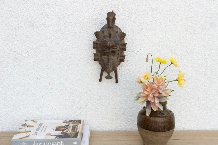 Ancestral African Kwele Carved Mask (Trade)