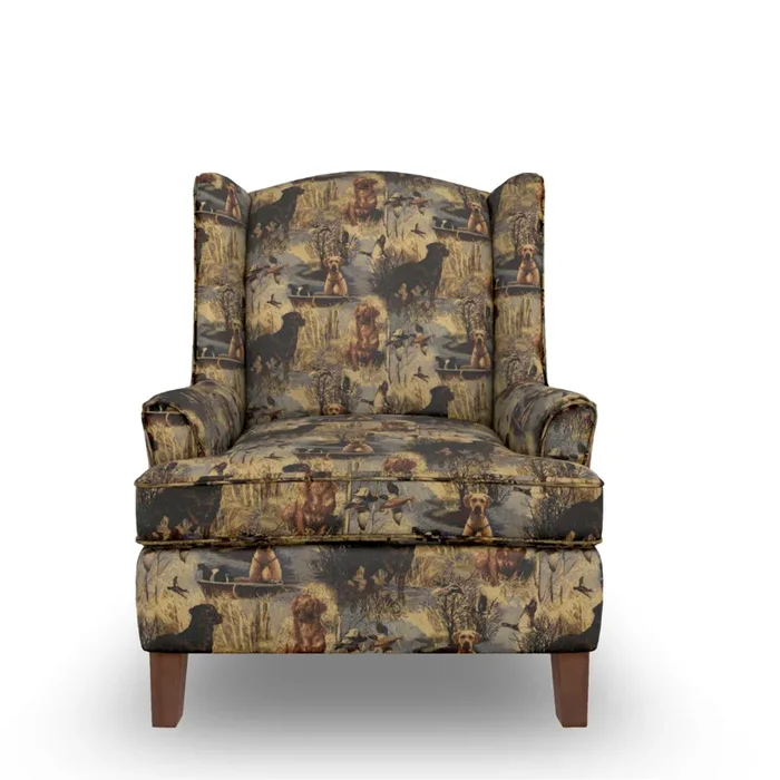 Andrea Stationary Chair – Dark Walnut FS0170DW