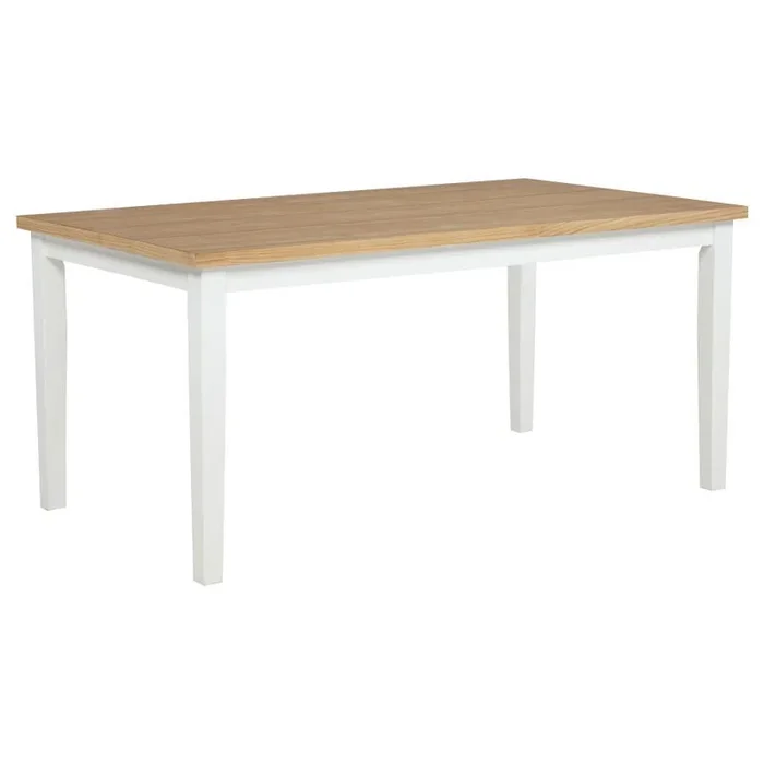 Andrews – 66″ Rectangular Dining Table – Light Ash And White