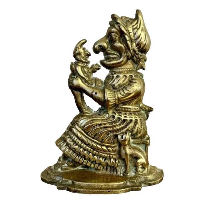 Antique Brass Doorstop, 1900s