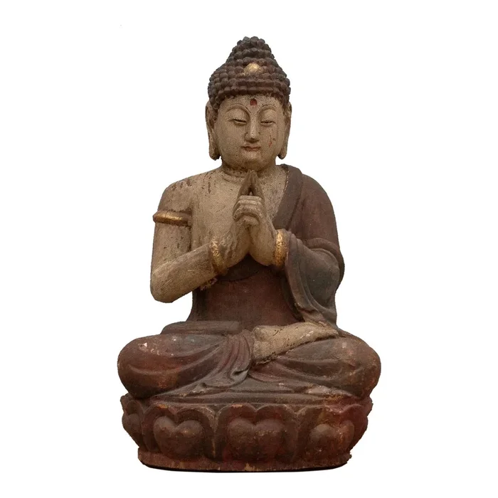 Antique Finely Carved Seated Buddha