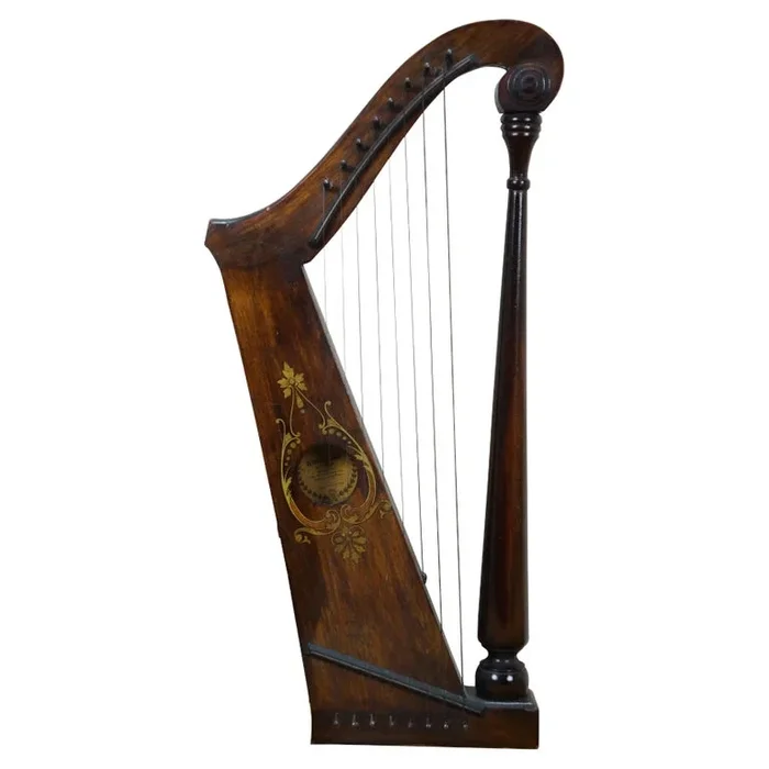Antique Ward Stilson Mahogany 9584 Automatic Harp Music Box 22″