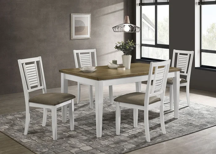 Appleton Dining Room Set (Distressed White)