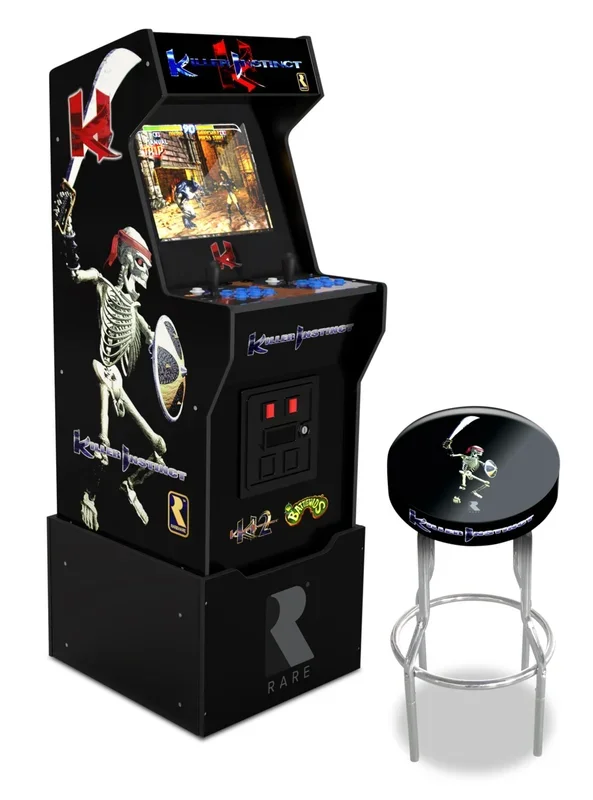 Arcade1Up Killer Instinct™ Arcade Cabinet with Riser and Stool | Borne ™arcade Killer InstinctMC de Arcade1Up avec plateforme | KILLRINS