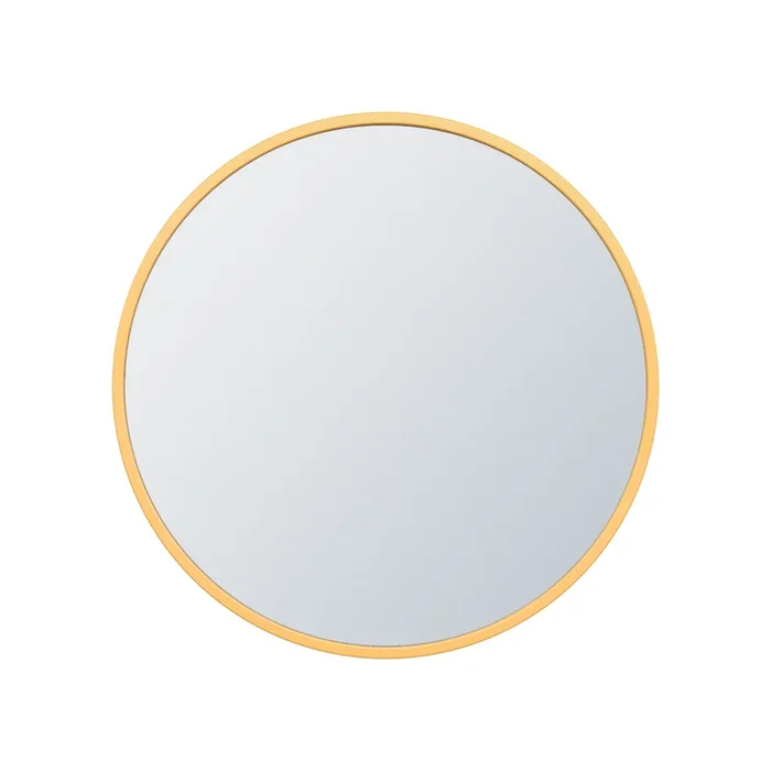 Arcus 24″ X 24″ Hand Crafted Round Mirror – Gold|Miroir rond Arcus 24 po x 24 po fabriqué à la main – doré
