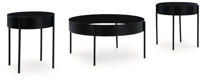 Ardoline – Occasional Table Set (Set of 3) – Black
