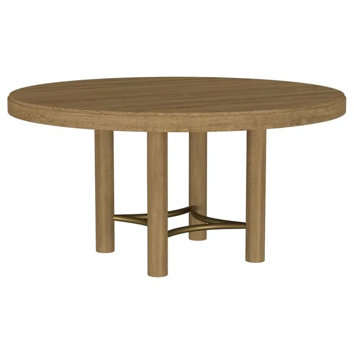 Arini – 60″ Round Wood Dining Room Table – Sand Wash