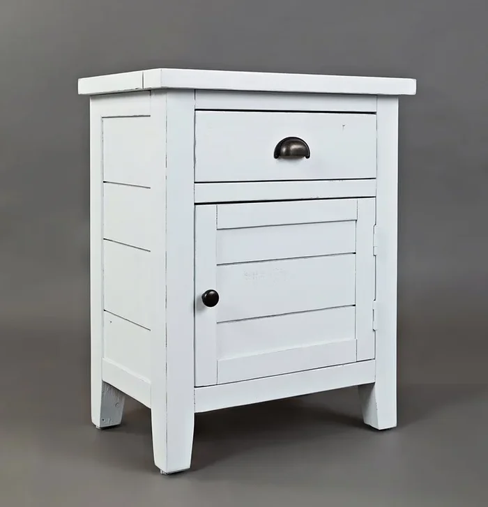 Artisans Craft Accent Table (Weathered White)