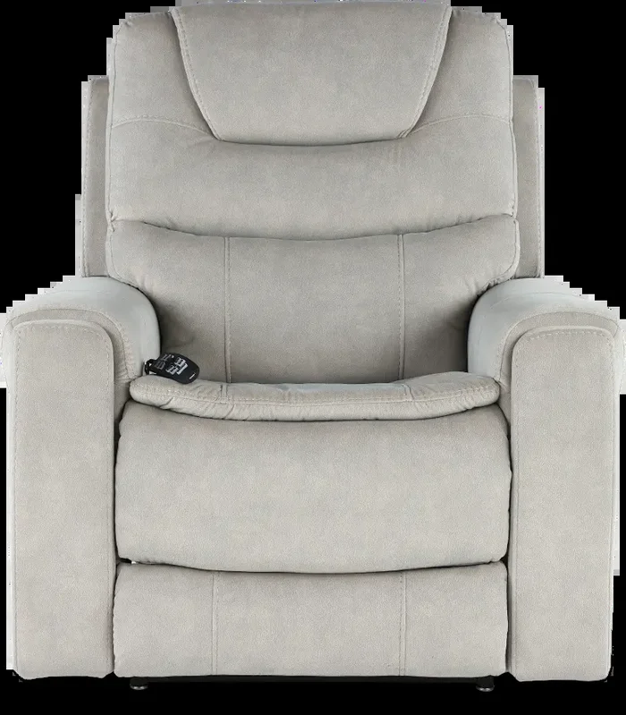 Arula Dove Gray Power Lift Recliner