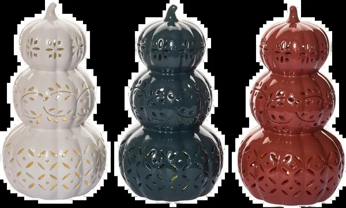 Assorted Stacked Pumpkins With Punched Design