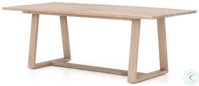Atherton Washed Brown Outdoor Dining Table