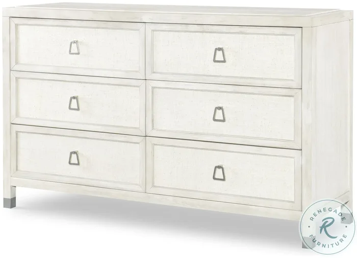 Atlas Off White 6 Drawer Dresser