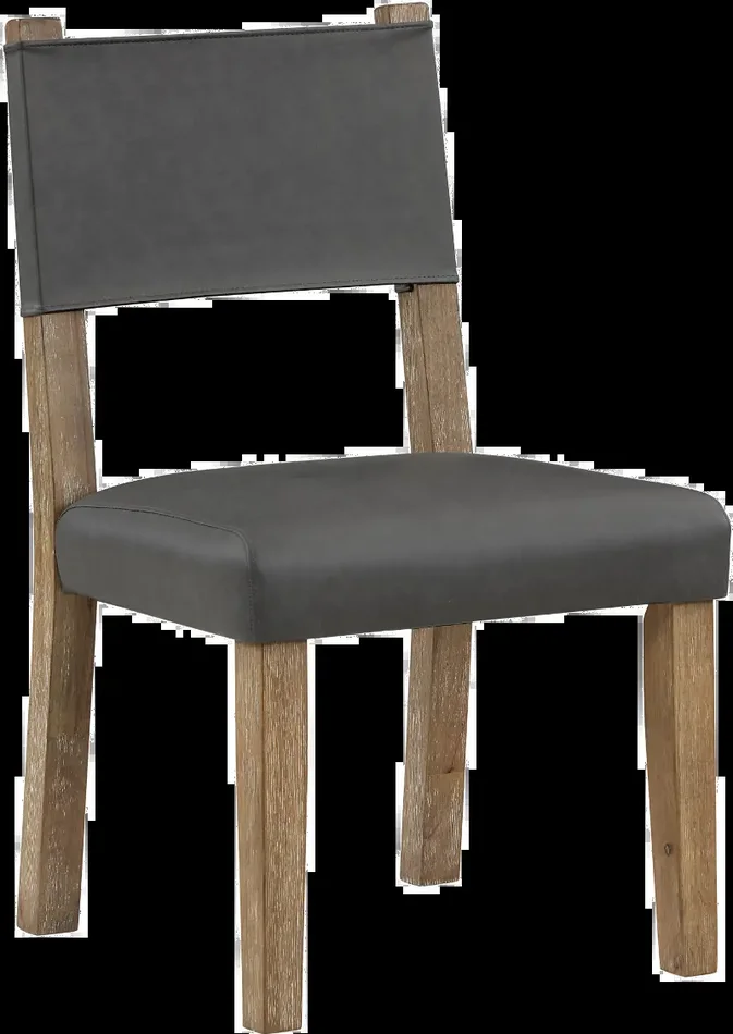 Aubrey Driftwood and Gray Dining Chair