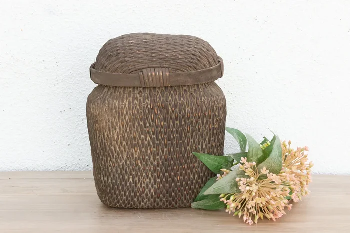 Authentic Storage Basket w/Aged Patina (Trade)