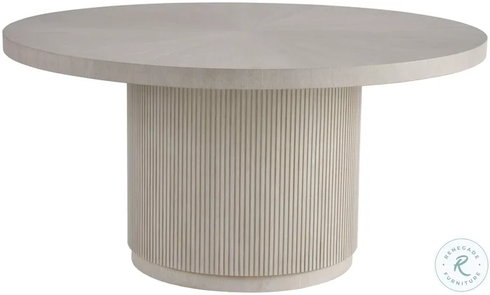 Avaline White Oak Round Carmen Dining Table