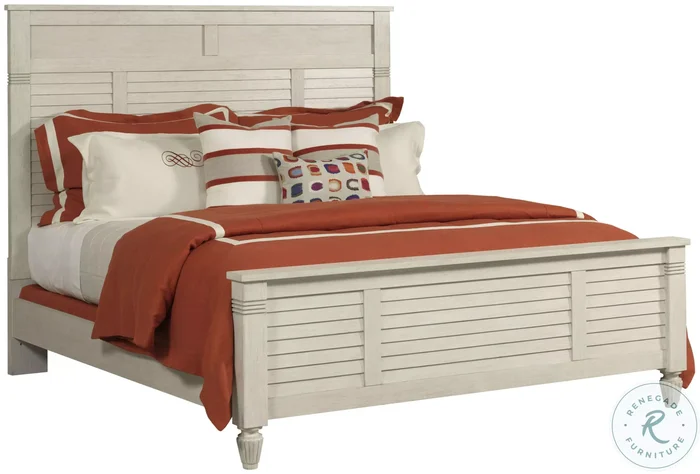 Azure Cove Everwood Egret Queen Panel Bed