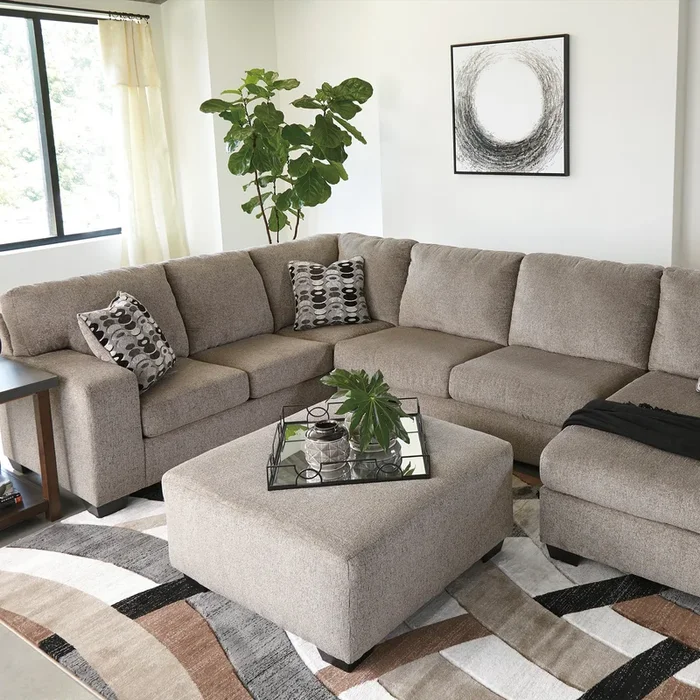 Ballinasloe Right Chaise Sectional and Ottoman