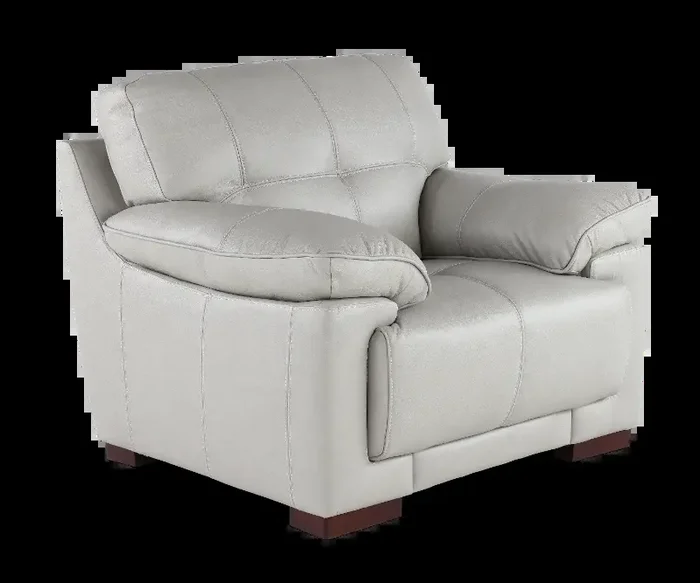 Baron Gray Leather Chair