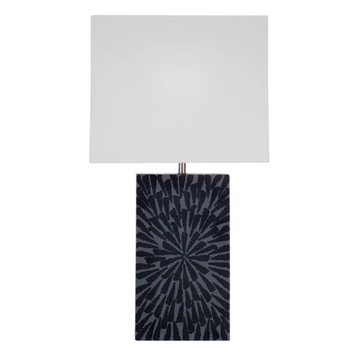 Bassett Mirror Boho Gray Fleur Table Lamp