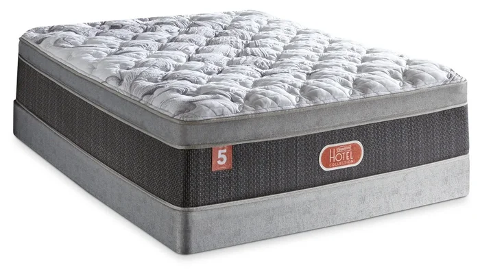 Beautyrest® Hotel Diamond 5 Plush Euro-Top Low-Profile Split Queen Mattress Set|Ensemble moelleux Euro-plateau divisé à profil bas Hotel Diamond 5 de Beautyrest pour grand lit