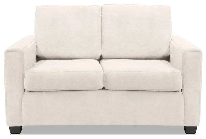 Becca Chenille Loveseat – Silver|Causeuse Becca en chenille – argentée