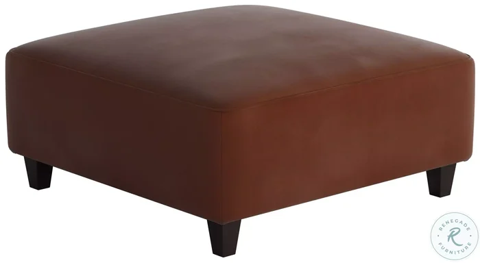 Bella Burnt Orange Burnt Orange 16″ Square Cocktail Ottoman