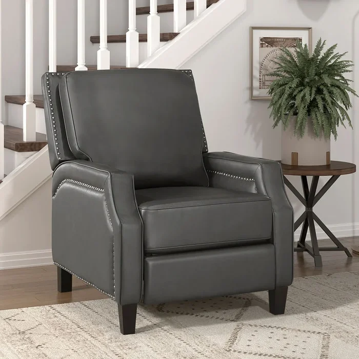 Berenson Push Back Reclining Chair (Gray)