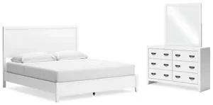 Binterglen King Panel Bed, Dresser and Mirror