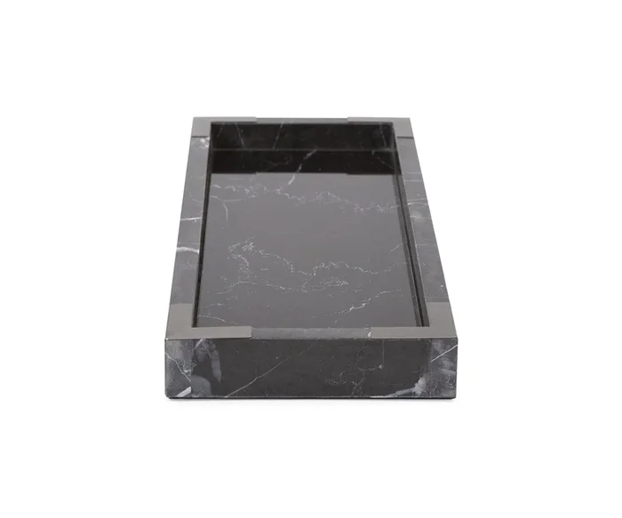 Black Mirrored Marble Tray