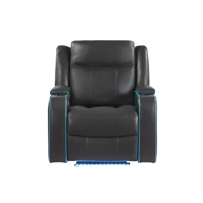 Blanca – Power Recliner With LED – Charcoal