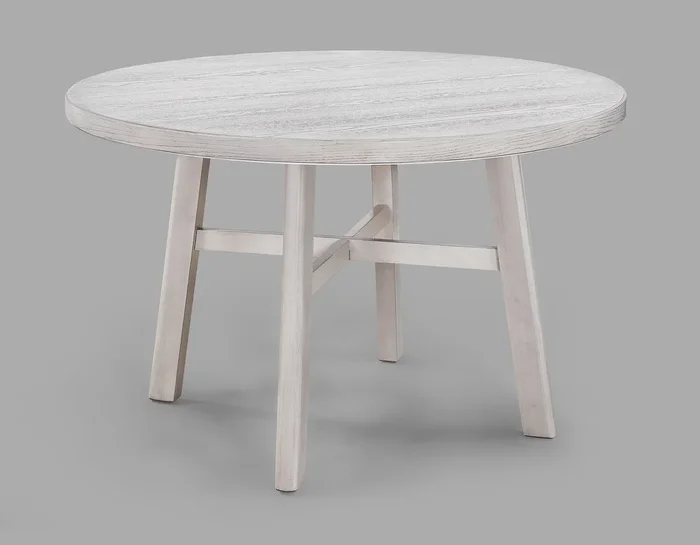 Blanche – Round Dining Table – Antique White