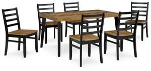 Blondon Dining Table and 6 Chairs (set of 7)