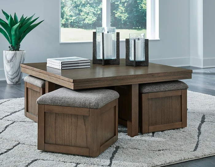Boardernest Cocktail Table w/ 4 Stools