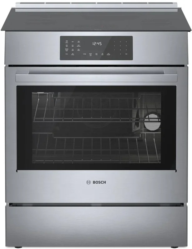 Bosch 4.6 Cu. Ft. 800 Series Electric Range with Induction Cooktop – HII8057C | Cuisinière électrique Bosch de série 800 de 4,6 pi3 avec surface de cuisson à induction – HII8057C | HII8057C