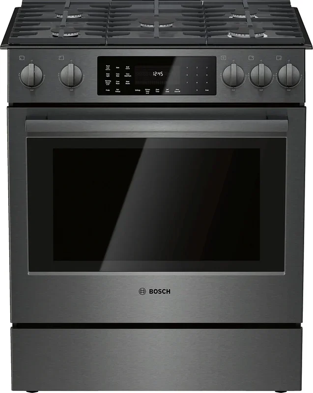 Bosch 4.8 Cu. Ft. 800 Series Slide-In Gas Range – HGI8046UC|Cuisinière à gaz encastrée Bosch de série 800 à capacité de 4,8 pi3 – HGI8046UC|HGI8046U