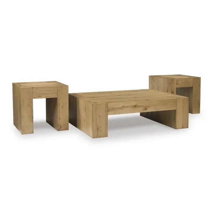 Bracken Light Brown Occasional Table Set