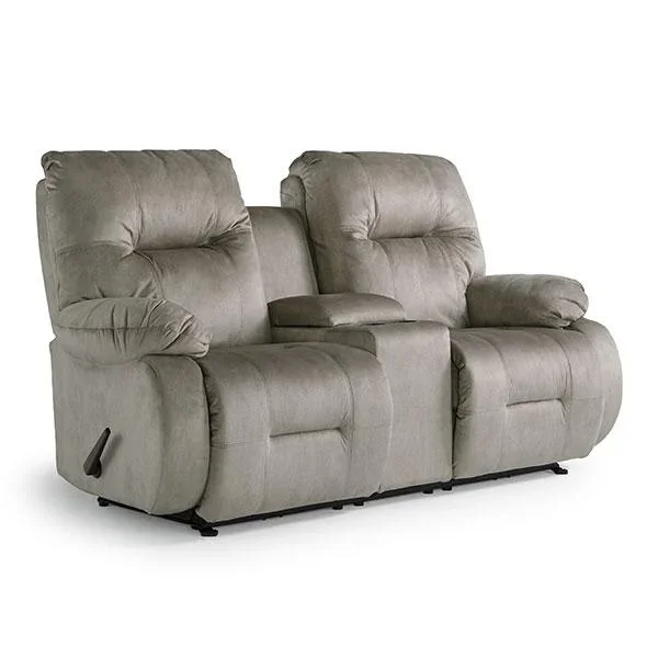 BRINLEY LOVESEAT LEATHER POWER HEAD TILT ROCKER CONSOLE LOVESEAT – L700CY7